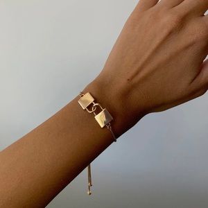 Princess Polly Lock Bracelet Gold